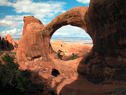 Double O Arch Upper, South Devils Garden, Arches National Park, Utah