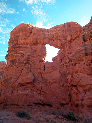 Serpentine Arch, The Windows Section, Arches National Park, Utah