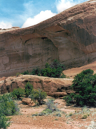 Wind Whistle Arch, Wind Whistle Rock near Moab, Utah